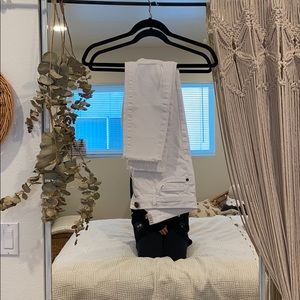 Current Elliot white jeans